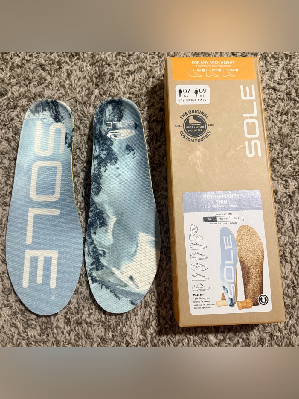 SOLE Performance Thin  Insoles